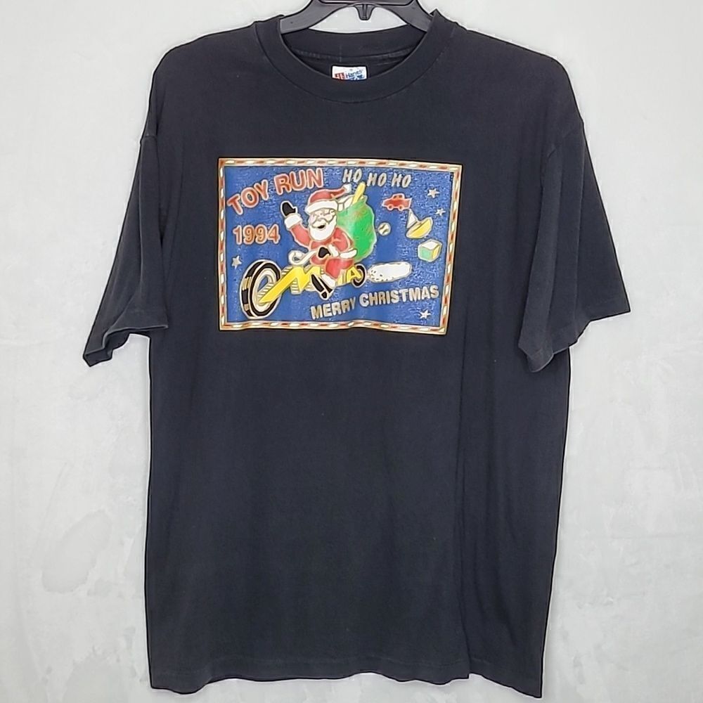 Vintage 1994 Christmas Toy Run‎ T Shirt Size XL